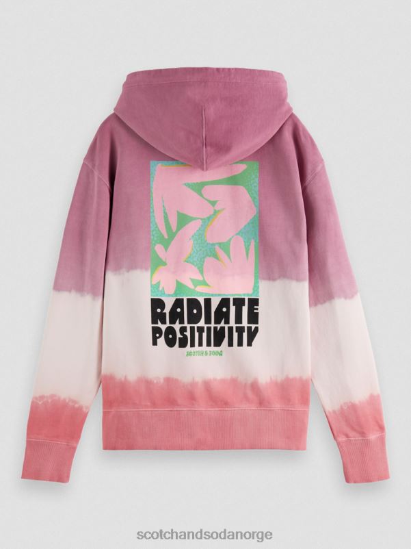 menn tie-dye hettegenser i økologisk bomull kombo d N40XD550 klær Scotch & Soda