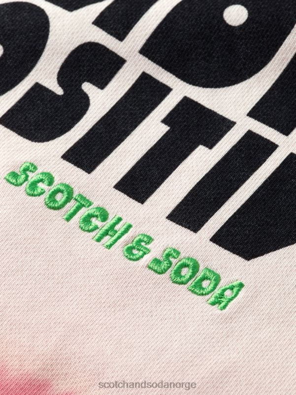 menn tie-dye hettegenser i økologisk bomull kombo d N40XD550 klær Scotch & Soda