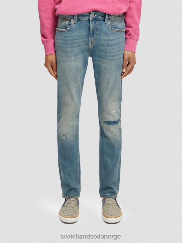 menn de skim super-slim fit jeans grønn drøm N40XD585 klær Scotch & Soda