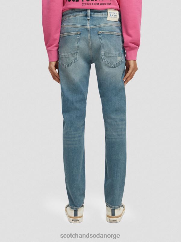 menn de skim super-slim fit jeans grønn drøm N40XD585 klær Scotch & Soda