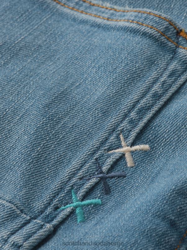 menn de skim super-slim fit jeans grønn drøm N40XD585 klær Scotch & Soda
