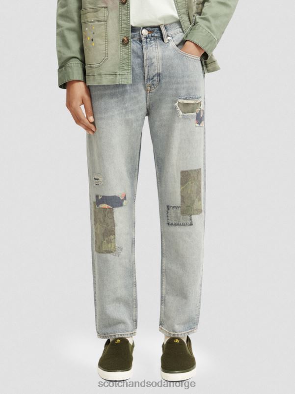 menn dekanen løse jeans med konisk passform av premium hampblanding fredssøkende N40XD589 klær Scotch & Soda