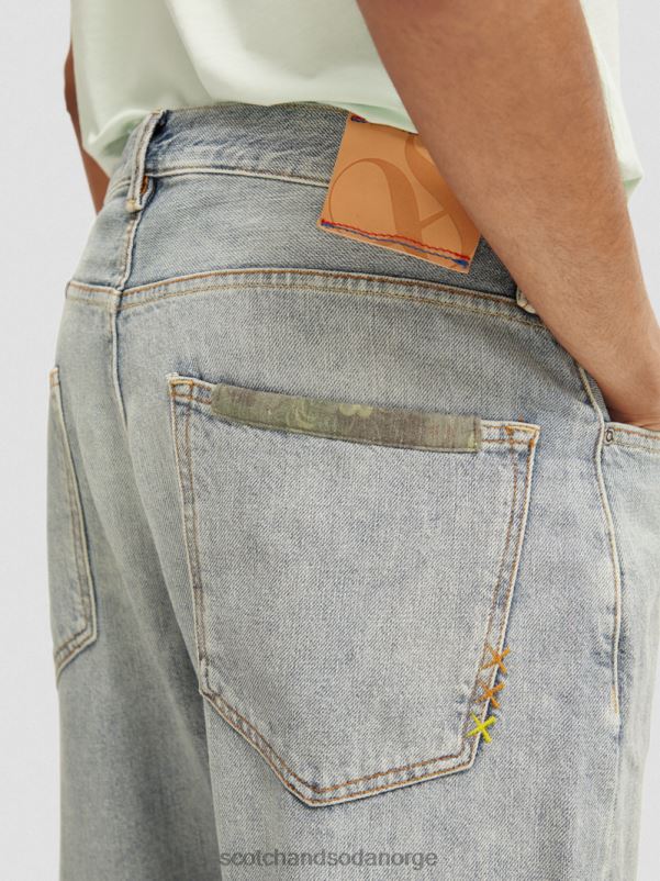 menn dekanen løse jeans med konisk passform av premium hampblanding fredssøkende N40XD589 klær Scotch & Soda