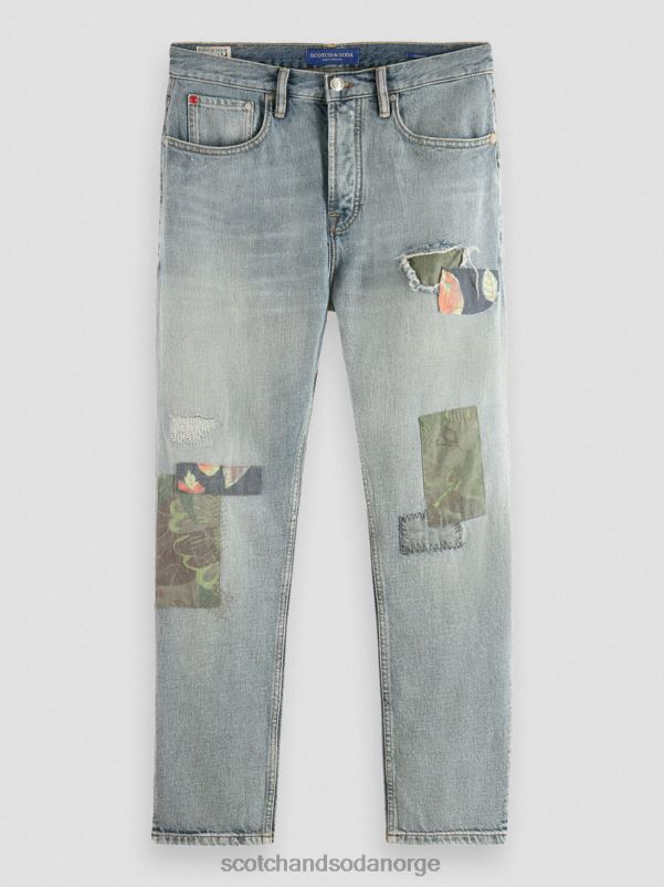 menn dekanen løse jeans med konisk passform av premium hampblanding fredssøkende N40XD589 klær Scotch & Soda