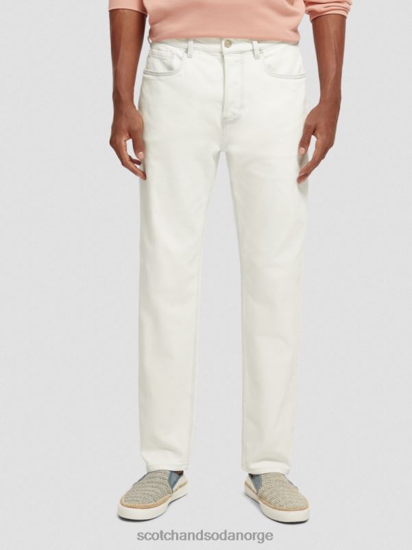 menn dråpen vanlige jeans med konisk passform ned og ut N40XD588 klær Scotch & Soda