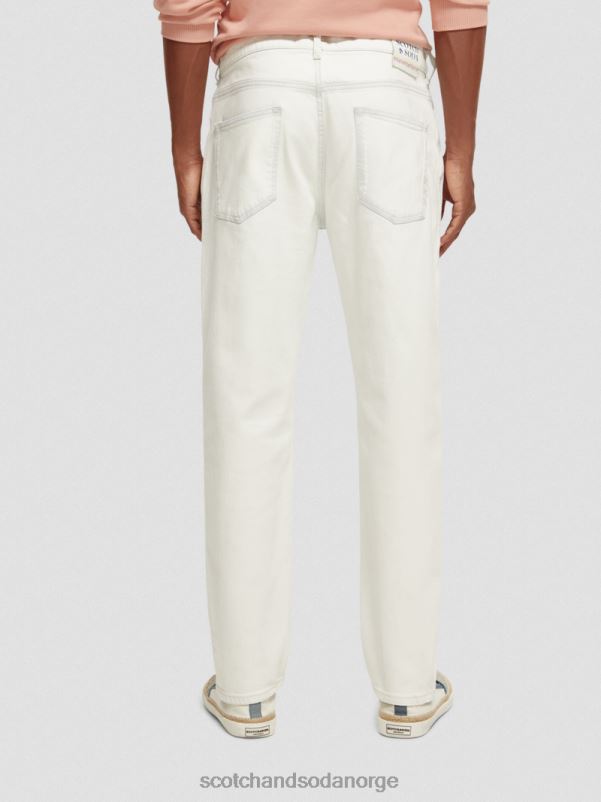 menn dråpen vanlige jeans med konisk passform ned og ut N40XD588 klær Scotch & Soda