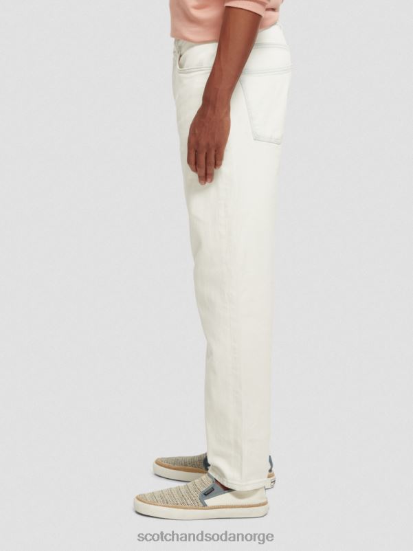menn dråpen vanlige jeans med konisk passform ned og ut N40XD588 klær Scotch & Soda