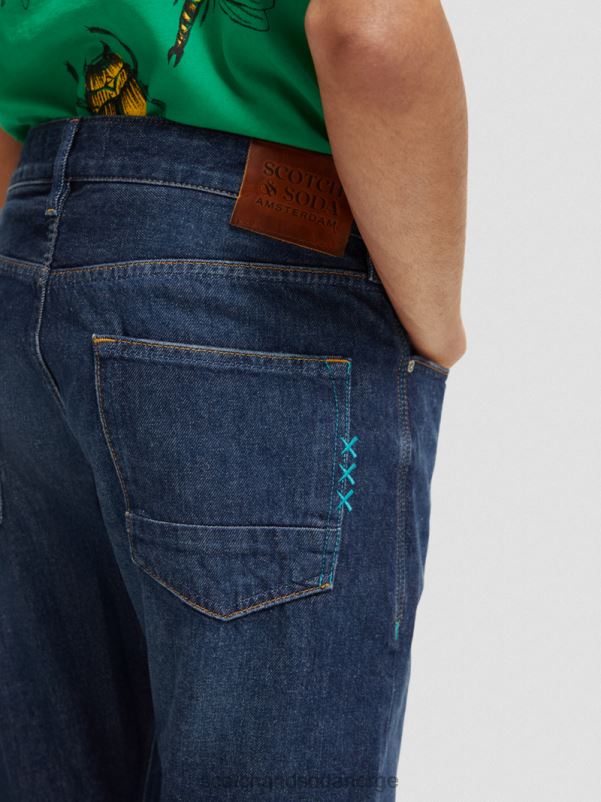 menn ralston regular slim fit jeans regndråpe mørk N40XD579 klær Scotch & Soda