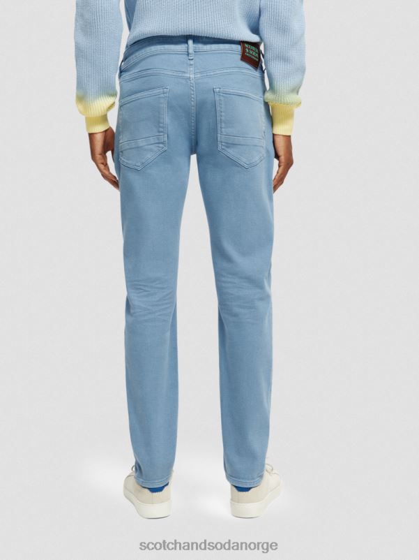 menn skim super slim fit plaggfargede jeans blå N40XD581 klær Scotch & Soda