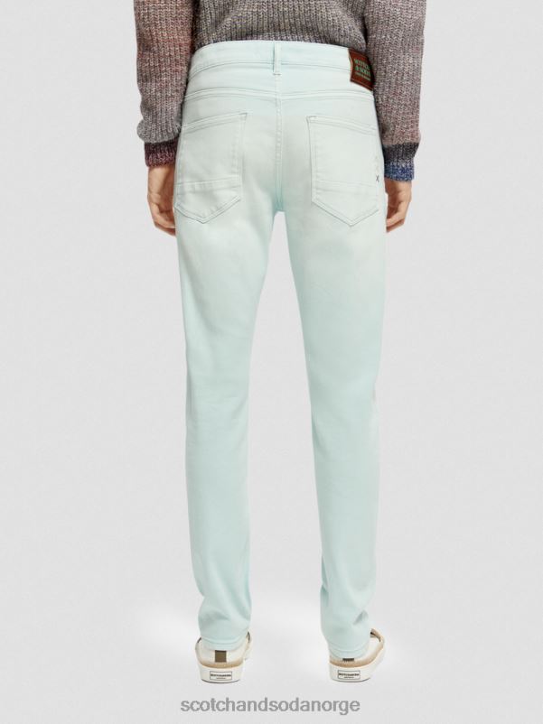 menn skim super slim fit plaggfargede jeans mynte N40XD583 klær Scotch & Soda