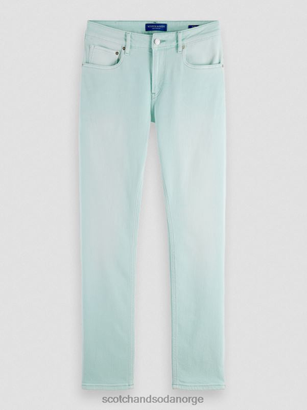 menn skim super slim fit plaggfargede jeans mynte N40XD583 klær Scotch & Soda
