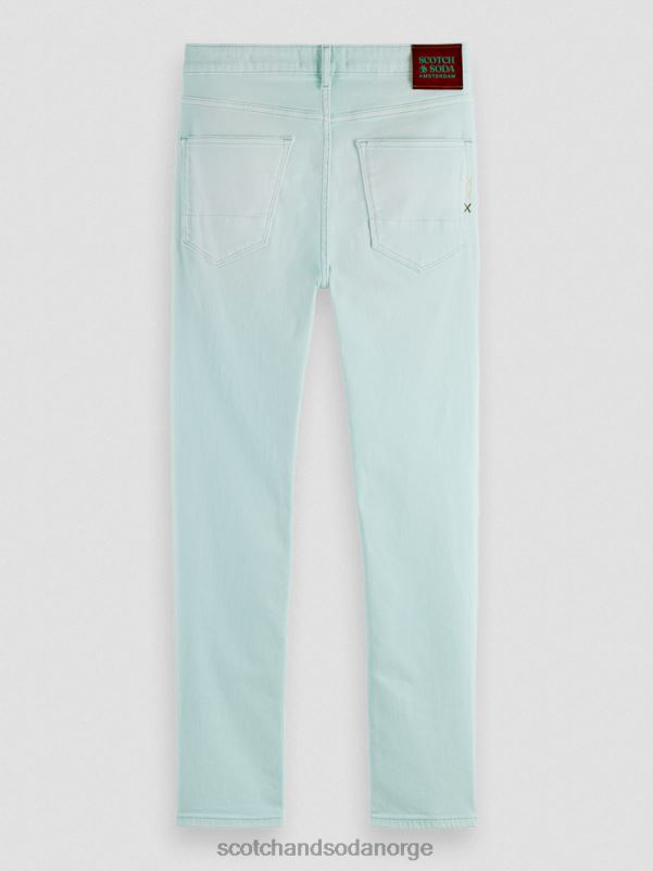 menn skim super slim fit plaggfargede jeans mynte N40XD583 klær Scotch & Soda