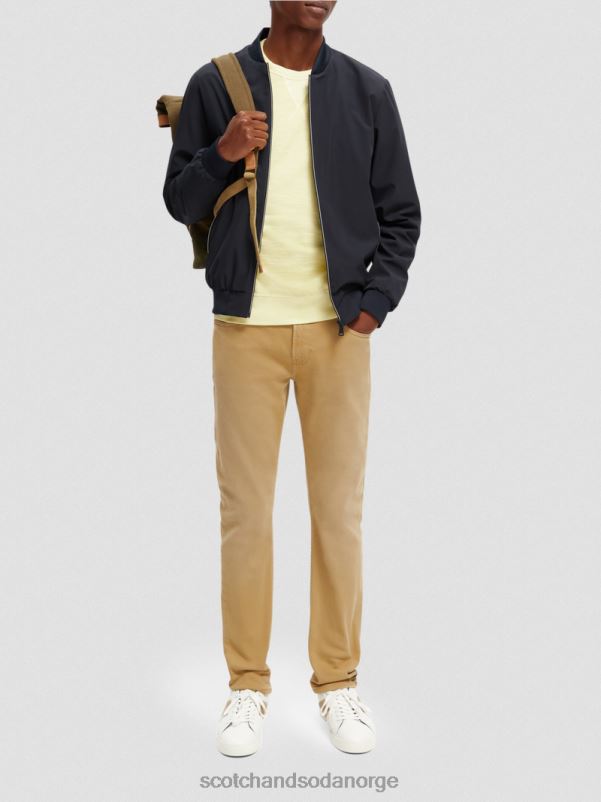menn skim super slim fit plaggfargede jeans sand N40XD580 klær Scotch & Soda
