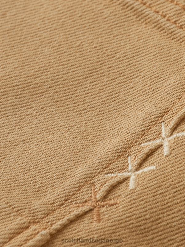 menn skim super slim fit plaggfargede jeans sand N40XD580 klær Scotch & Soda