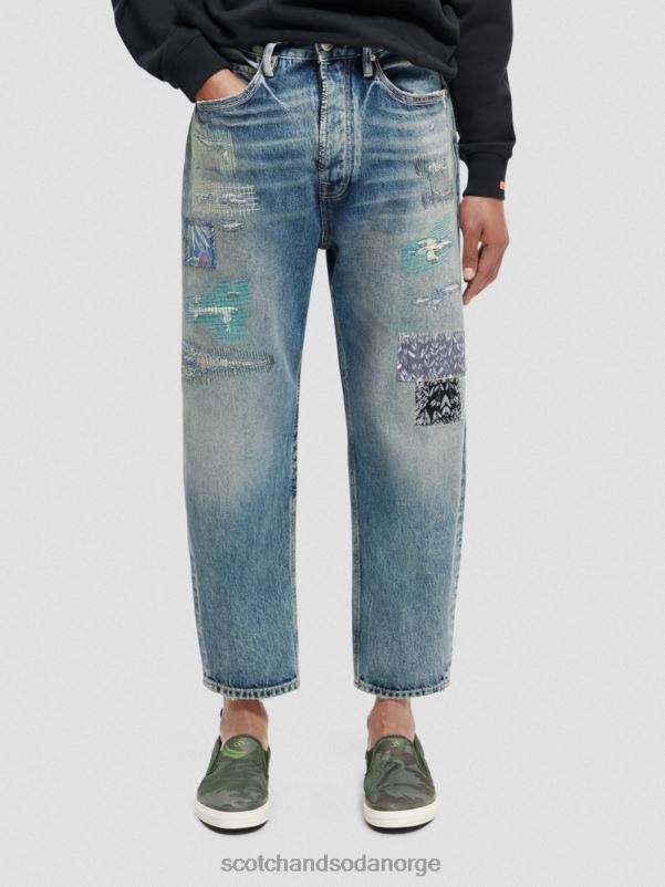 menn strengen premium jeans med superavslappet passform ny grunge N40XD578 klær Scotch & Soda