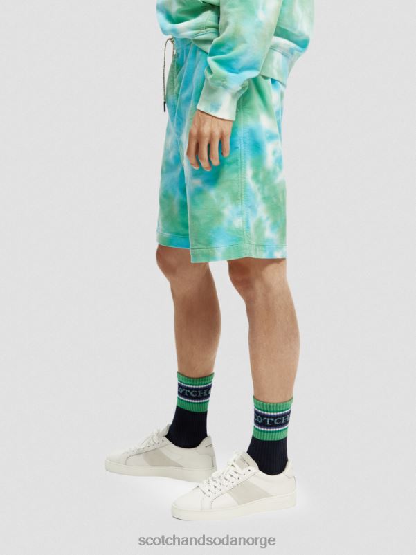 menn avslappet passform shorts i organisk bomull i kordfløyel kombinasjon x N40XD595 klær Scotch & Soda