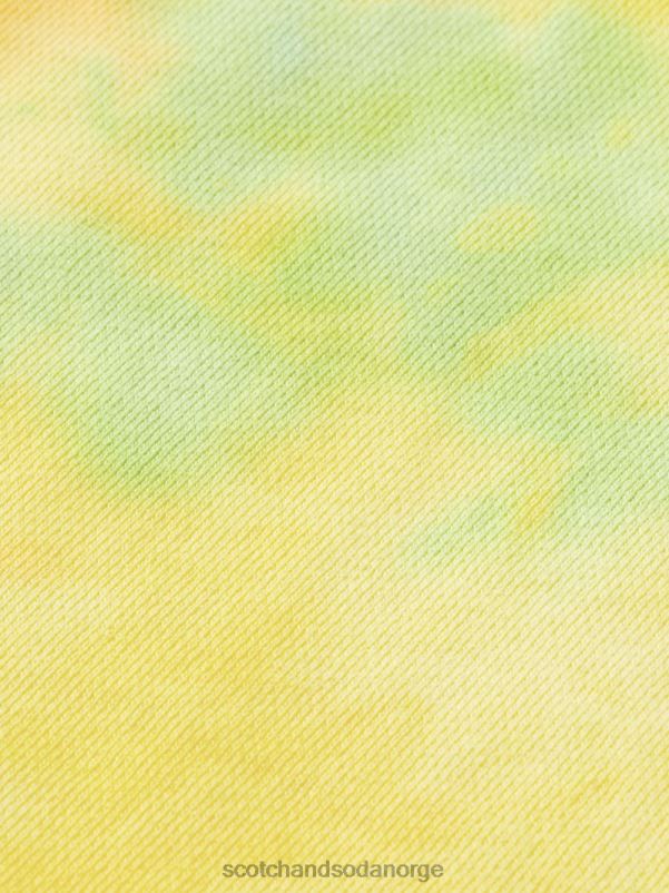 menn avslappet passform tie-dye sweatshorts gul slipsfarge N40XD614 klær Scotch & Soda