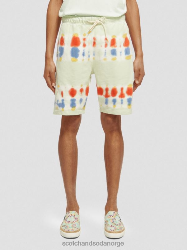 menn avslappet passform tie-dye sweatshorts mynte slips fargestoff N40XD613 klær Scotch & Soda