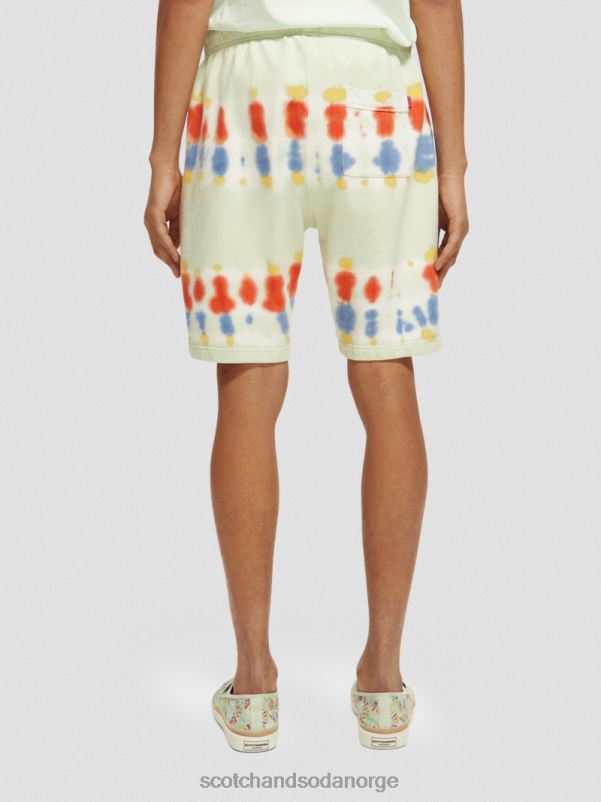 menn avslappet passform tie-dye sweatshorts mynte slips fargestoff N40XD613 klær Scotch & Soda