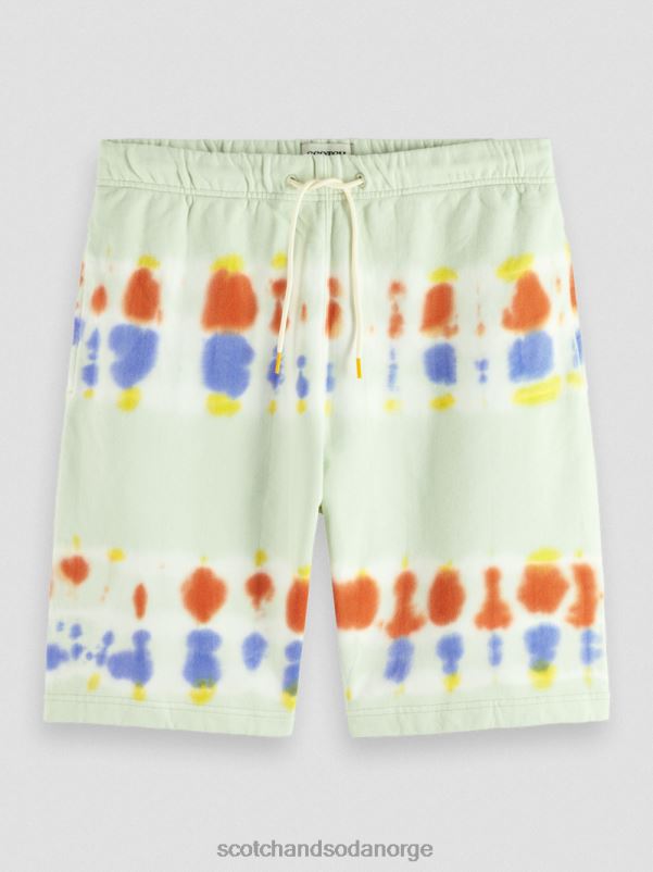 menn avslappet passform tie-dye sweatshorts mynte slips fargestoff N40XD613 klær Scotch & Soda