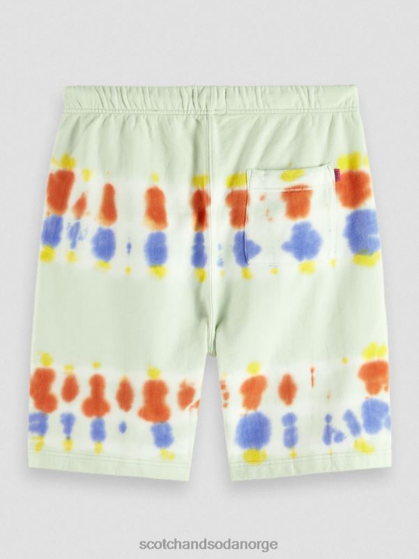 menn avslappet passform tie-dye sweatshorts mynte slips fargestoff N40XD613 klær Scotch & Soda