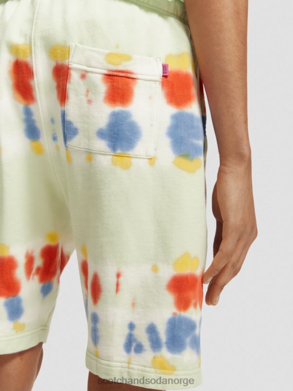 menn avslappet passform tie-dye sweatshorts mynte slips fargestoff N40XD613 klær Scotch & Soda