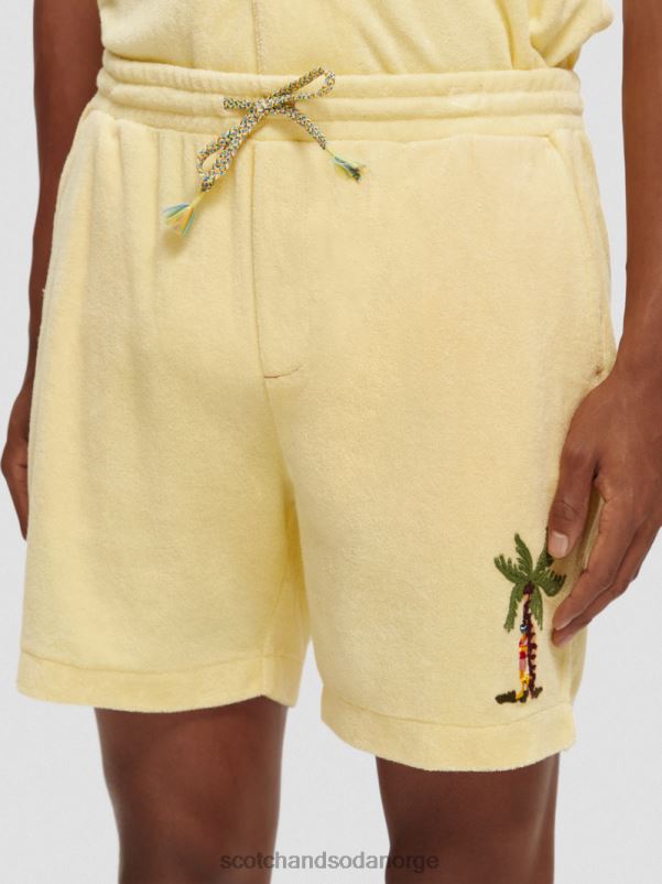 menn broderte bermudashorts med håndkle banan N40XD591 klær Scotch & Soda