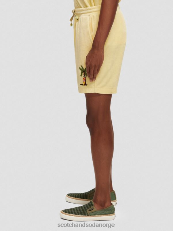 menn broderte bermudashorts med håndkle banan N40XD591 klær Scotch & Soda