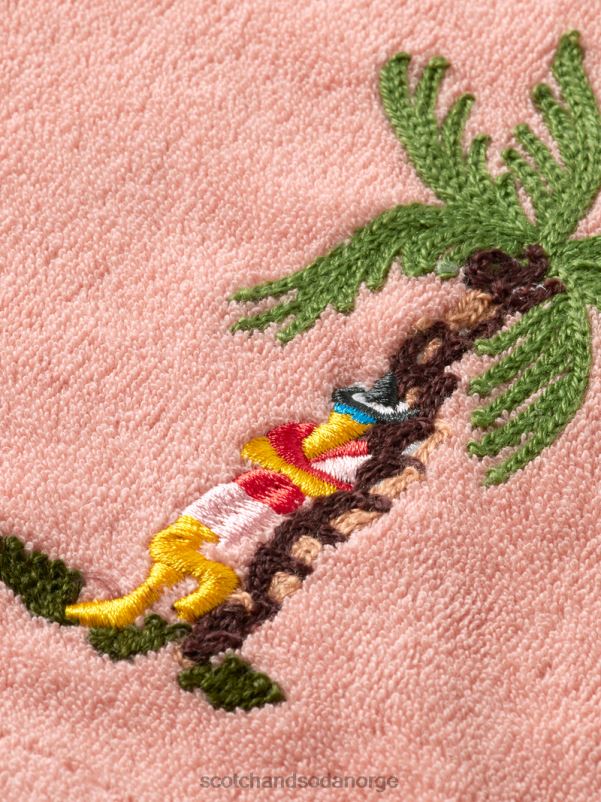 menn broderte bermudashorts med håndkle flamingo N40XD592 klær Scotch & Soda