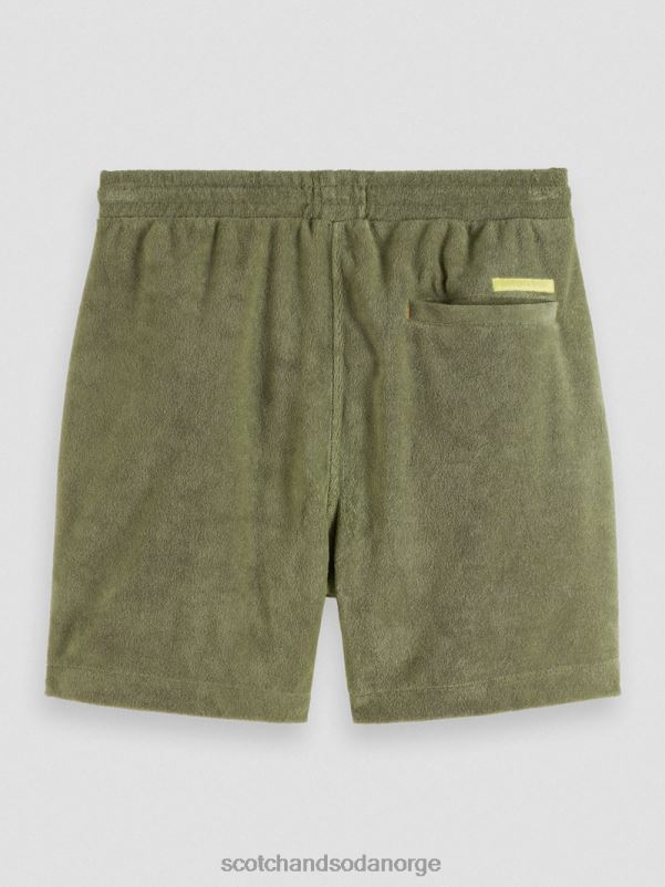 menn broderte bermudashorts med håndkle hæren N40XD593 klær Scotch & Soda