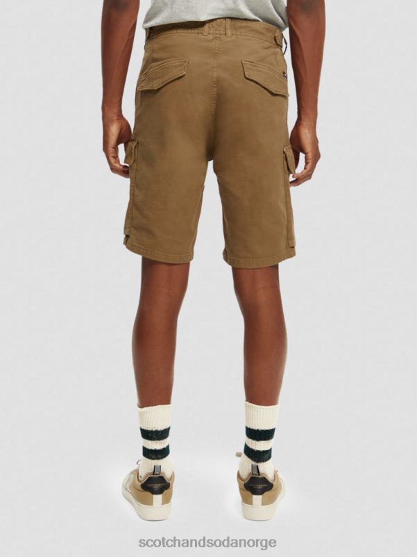 menn cargo-shorts med avslappet passform kaki N40XD619 klær Scotch & Soda