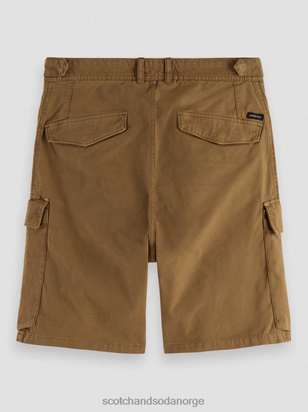 menn cargo-shorts med avslappet passform kaki N40XD619 klær Scotch & Soda