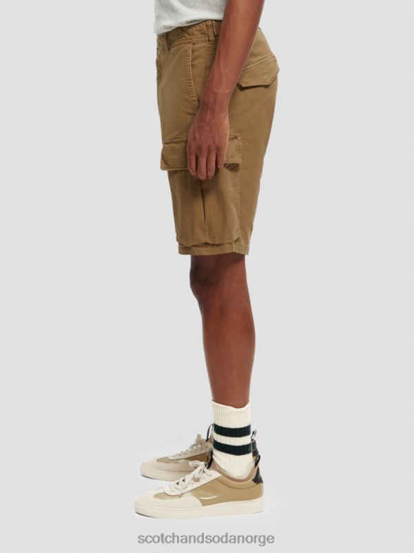 menn cargo-shorts med avslappet passform kaki N40XD619 klær Scotch & Soda