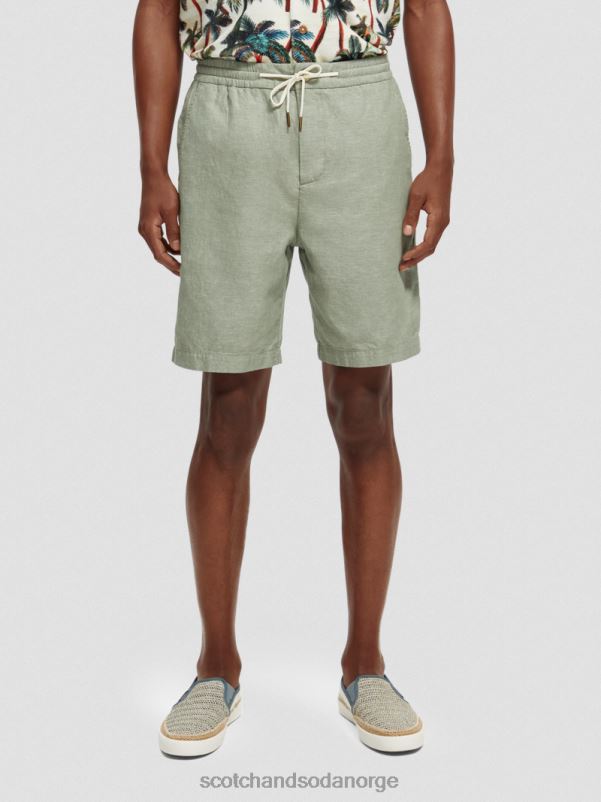 menn favorittbermudashortsene i lin hæren N40XD600 klær Scotch & Soda
