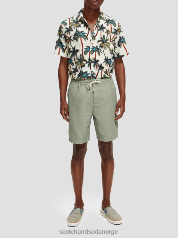 menn favorittbermudashortsene i lin hæren N40XD600 klær Scotch & Soda