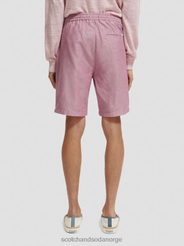 menn favorittbermudashortsene i lin påskelilje N40XD601 klær Scotch & Soda