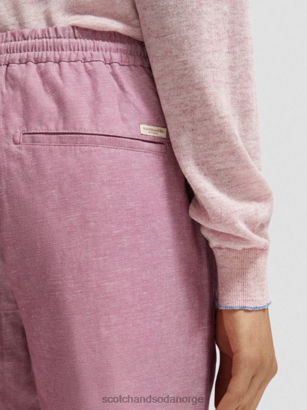 menn favorittbermudashortsene i lin påskelilje N40XD601 klær Scotch & Soda