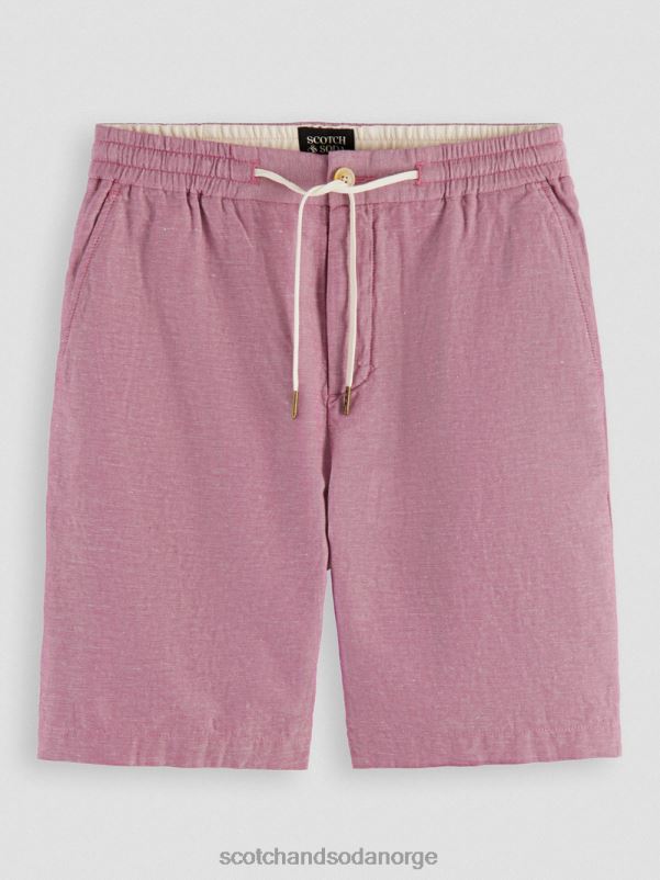 menn favorittbermudashortsene i lin påskelilje N40XD601 klær Scotch & Soda
