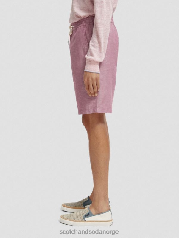 menn favorittbermudashortsene i lin påskelilje N40XD601 klær Scotch & Soda