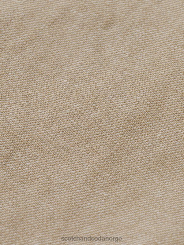 menn favorittbermudashortsene i lin sand N40XD606 klær Scotch & Soda