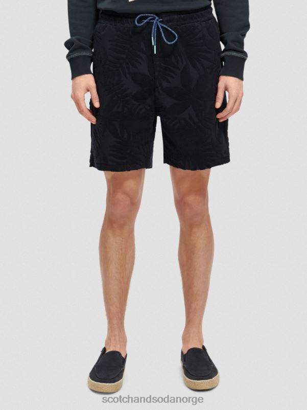 menn trykte jacquardshorts marinen N40XD607 klær Scotch & Soda