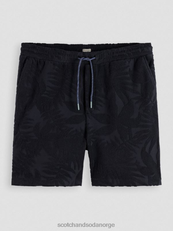menn trykte jacquardshorts marinen N40XD607 klær Scotch & Soda