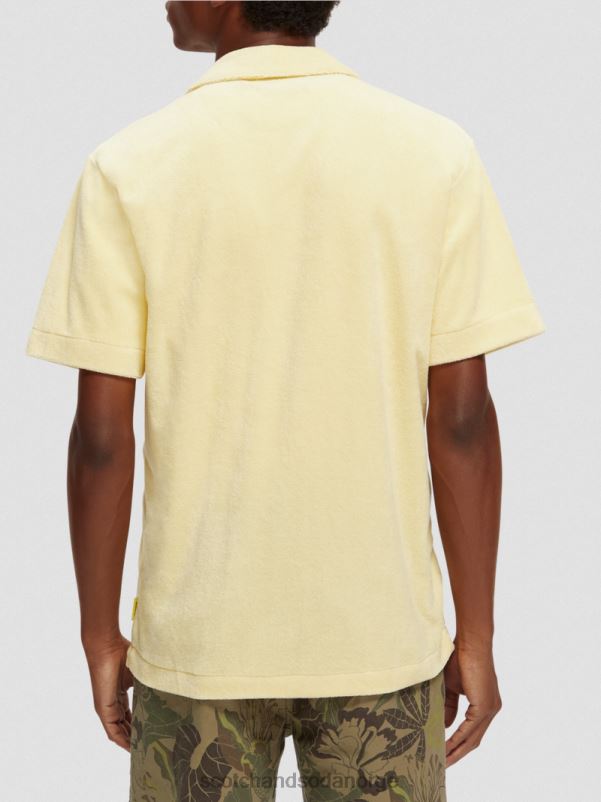 menn brodert leirskjorte med håndkle banan N40XD297 klær Scotch & Soda