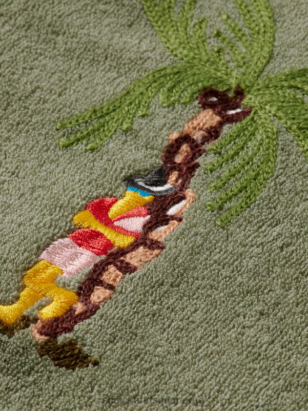 menn brodert leirskjorte med håndkle hæren N40XD295 klær Scotch & Soda