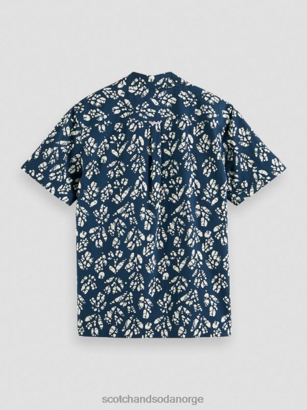 menn kortermet leirskjorte med trykk kombo d N40XD284 klær Scotch & Soda