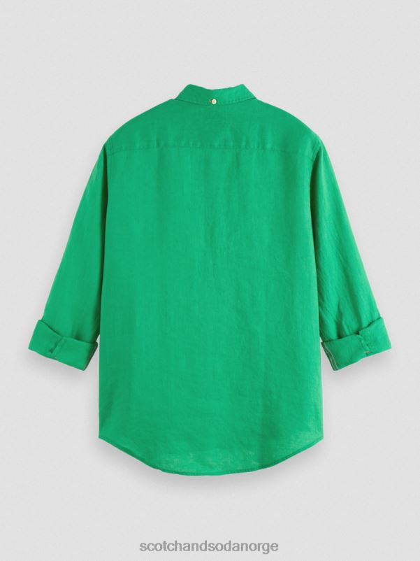 menn linskjorte med ermejusteringer amazon grønn N40XD293 klær Scotch & Soda