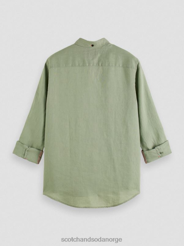 menn linskjorte med ermejusteringer hæren N40XD288 klær Scotch & Soda
