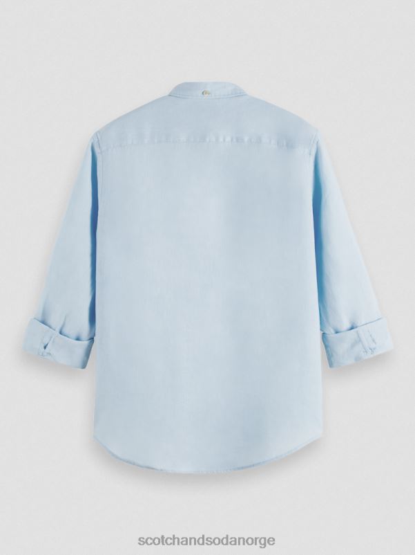 menn linskjorte med ermejusteringer himmel N40XD287 klær Scotch & Soda