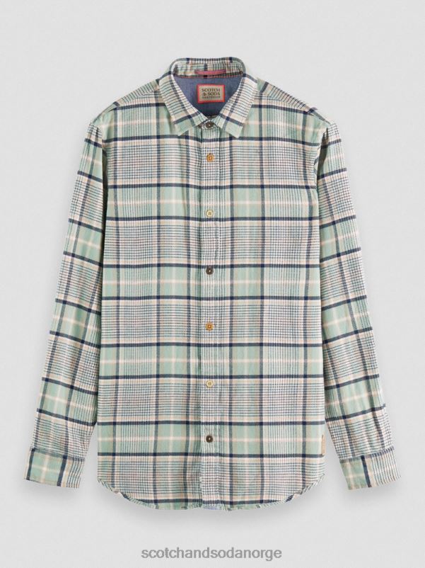menn rutete flanellskjorte med normal passform kombinasjon b N40XD300 klær Scotch & Soda