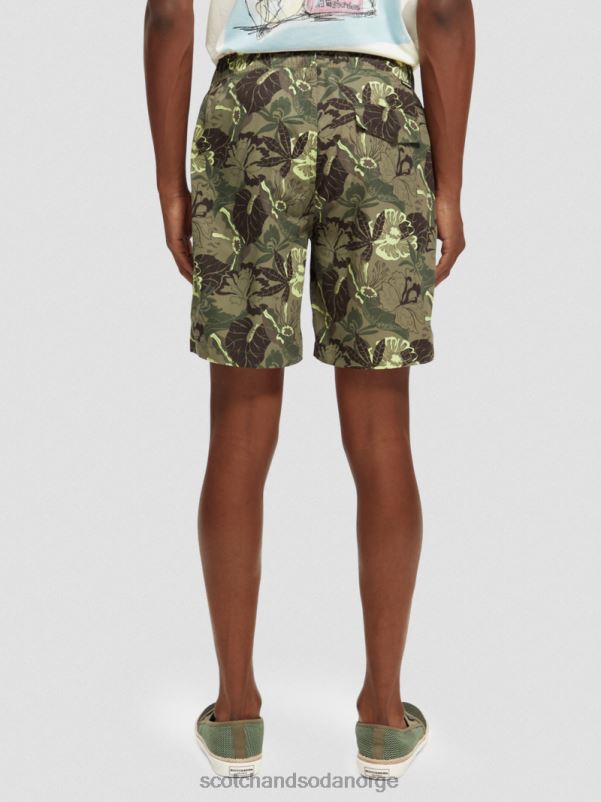 menn badeshorts med lange trykk camo floral aop N40XD676 klær Scotch & Soda
